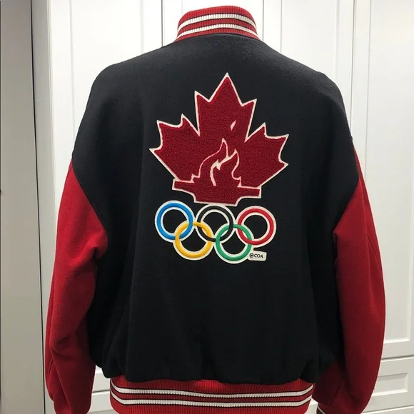 Vintage Roots 1998 Nagano Winter Olympics Team Canada Varsity Jacket – XL – Mint - Picture 7 of 16